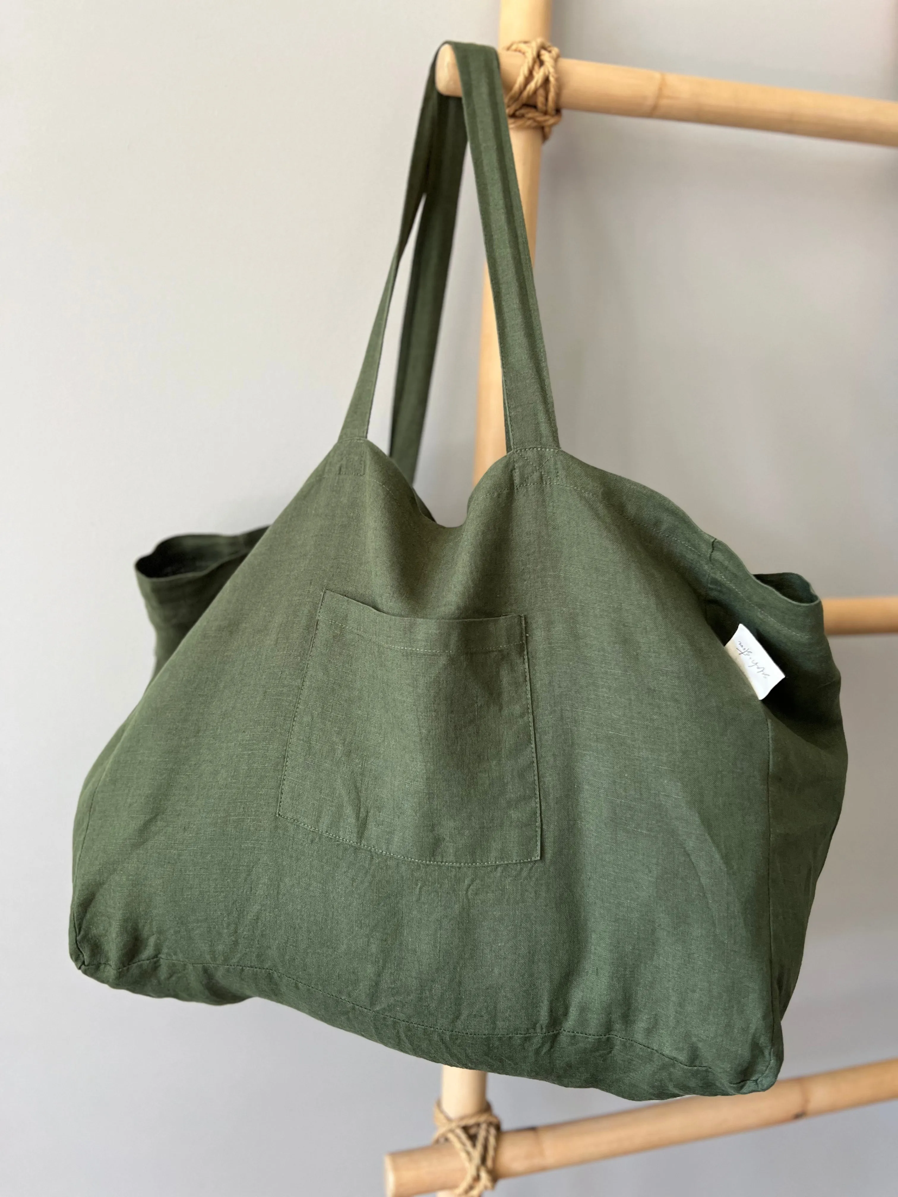 Linen Tote - Forest - Gift With Purchase ($430 or more)