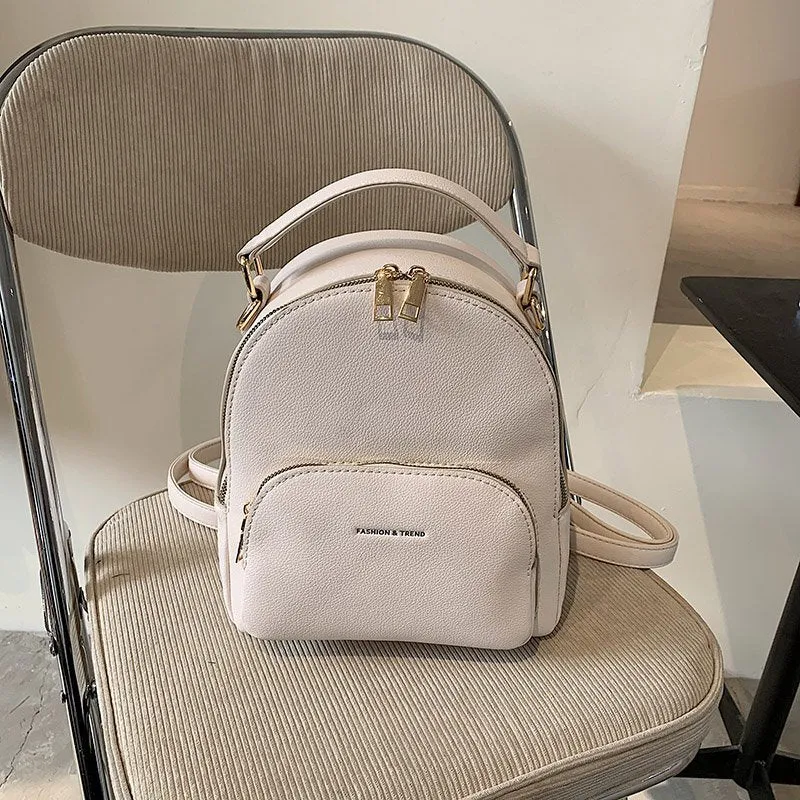 Luxury Brand Mini Backpack Leather Designer Cute Back Pack Women Small Mochilas Para Mujer Travel Bagpack Fashion Bags for Women