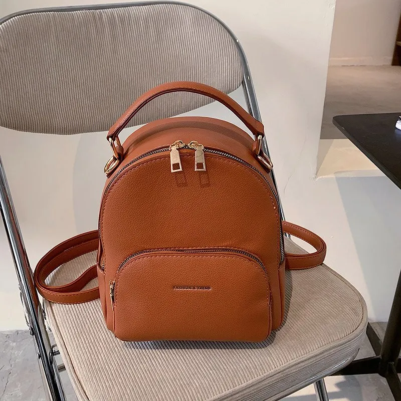 Luxury Brand Mini Backpack Leather Designer Cute Back Pack Women Small Mochilas Para Mujer Travel Bagpack Fashion Bags for Women