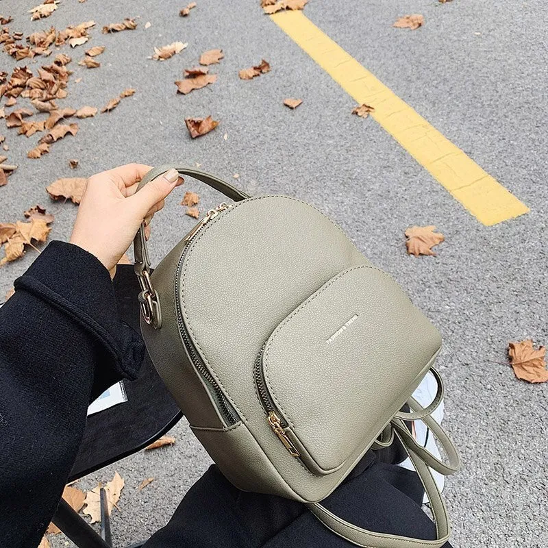 Luxury Brand Mini Backpack Leather Designer Cute Back Pack Women Small Mochilas Para Mujer Travel Bagpack Fashion Bags for Women