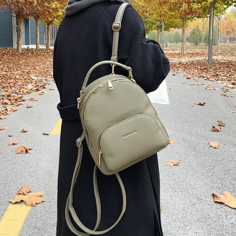 Luxury Brand Mini Backpack Leather Designer Cute Back Pack Women Small Mochilas Para Mujer Travel Bagpack Fashion Bags for Women
