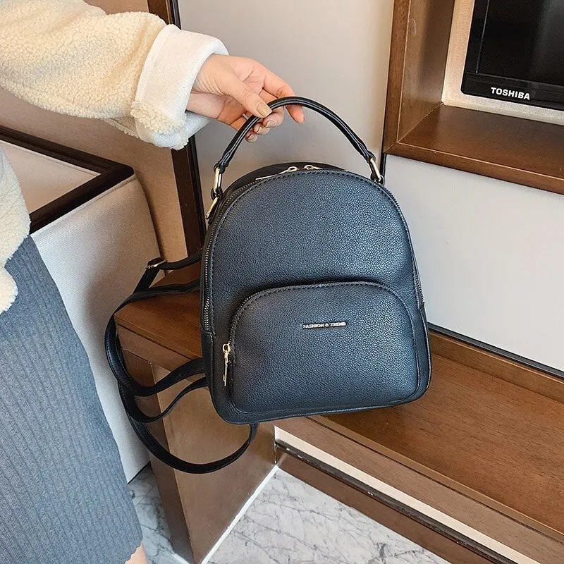 Luxury Brand Mini Backpack Leather Designer Cute Back Pack Women Small Mochilas Para Mujer Travel Bagpack Fashion Bags for Women