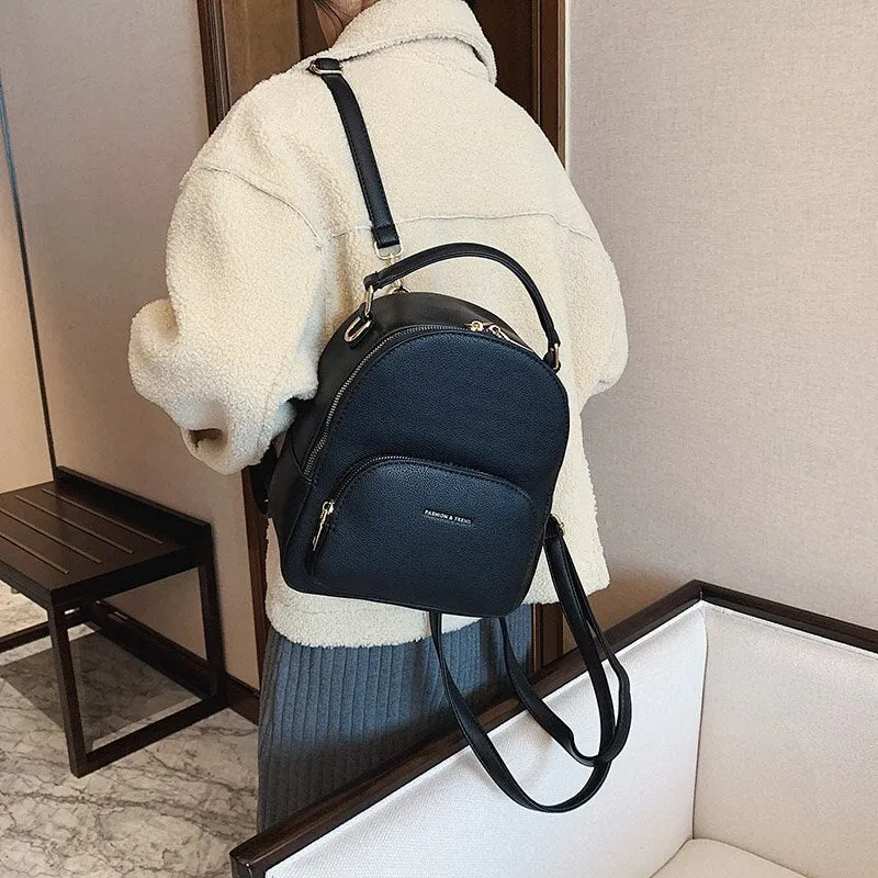 Luxury Brand Mini Backpack Leather Designer Cute Back Pack Women Small Mochilas Para Mujer Travel Bagpack Fashion Bags for Women