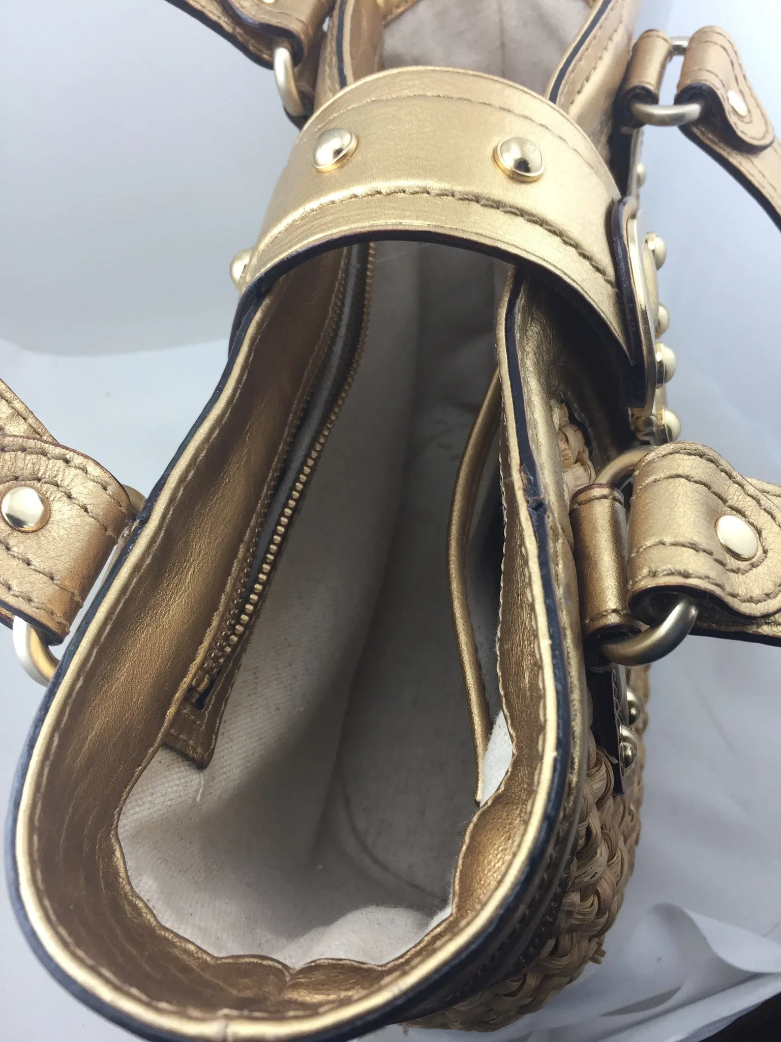 Michael Michael Kors Straw Tote Bag