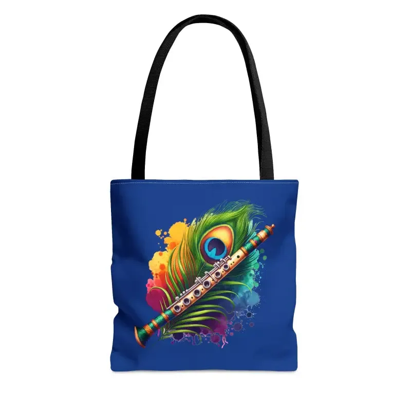 Peacock Flute Tote All Over Print for Unique Taste